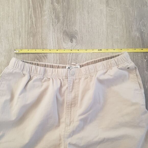 Columbia Sportswear Cargo Shorts Mens XL 32" Khaki Tan Outdoor Hiking Pockets - Picture 5 of 11